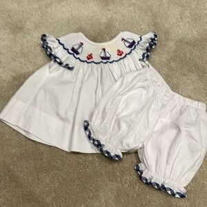 Smocked Eliza James Boat Set 9m